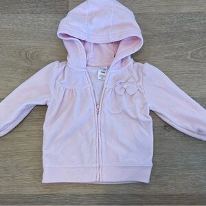 Carter’s Simple Joys Pink Fleece Hoodie Jacket Baby Girl 12M